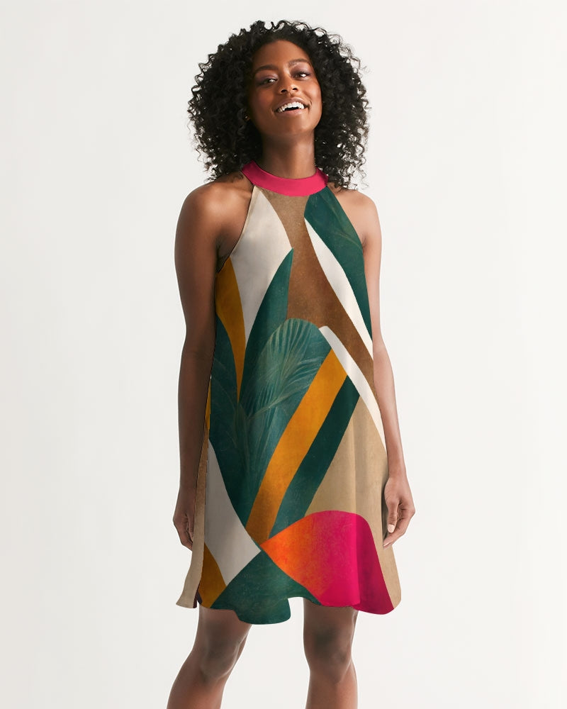 savannah halter dress @amyz_k styles the Savanna Halter Open Back Maxi Dress. Visit the link in bio to shop her look. #ShonaJoy