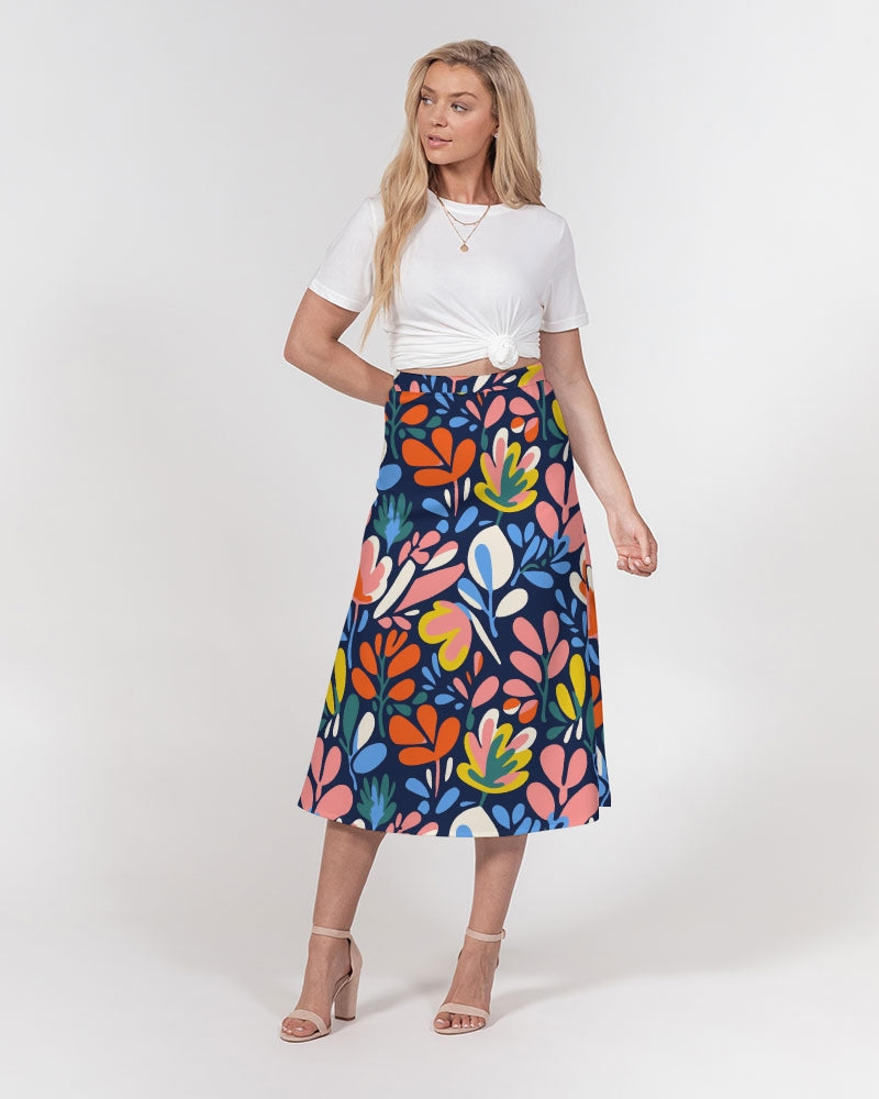 Orchard A-Line Midi Skirt