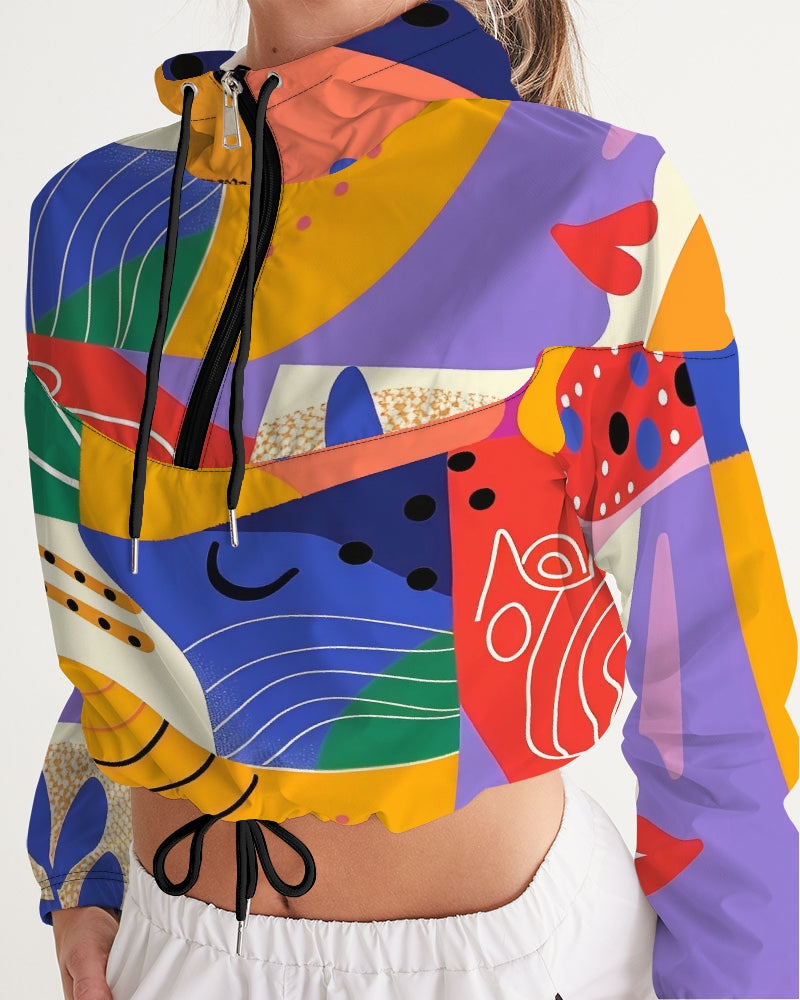 Dominica Blusão Corta-vento Curto