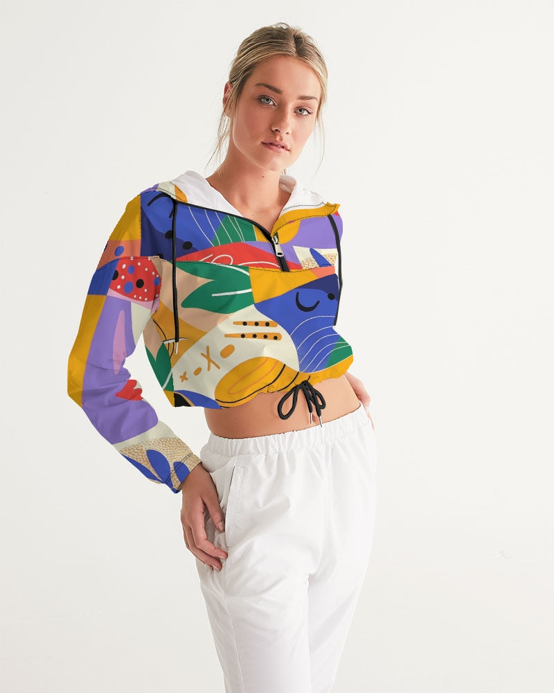 Dominica Blusão Corta-vento Curto