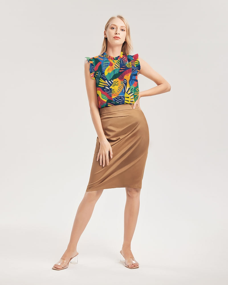 Florida Ruffle Sleeve Top