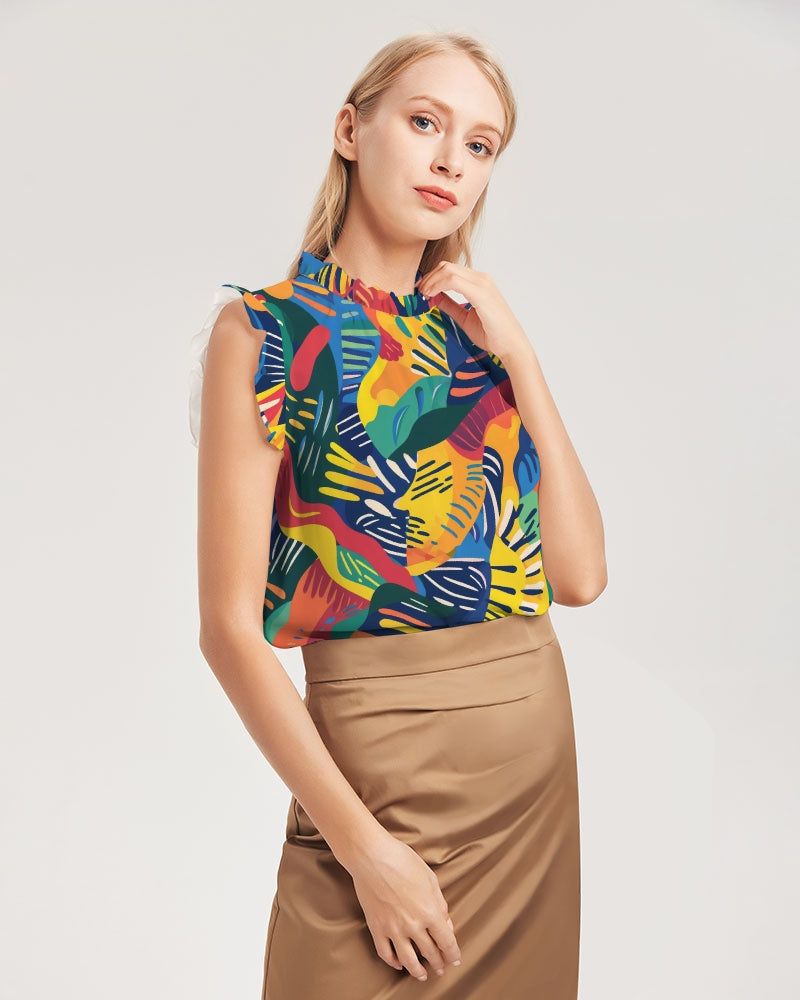 Florida Ruffle Sleeve Top