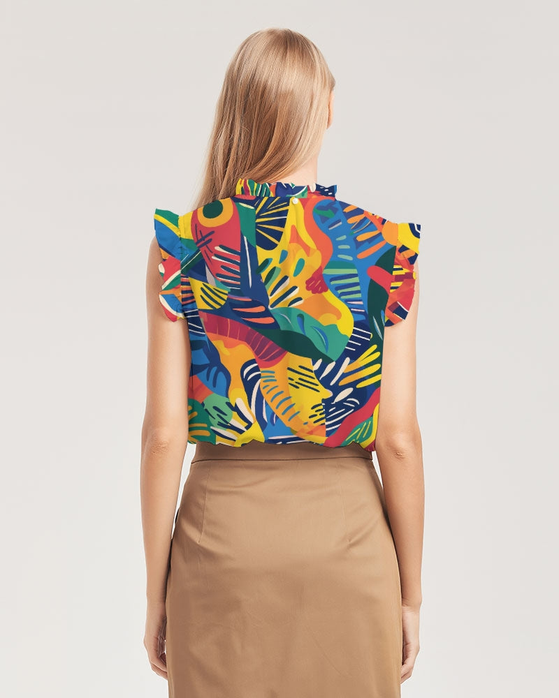 Florida Ruffle Sleeve Top