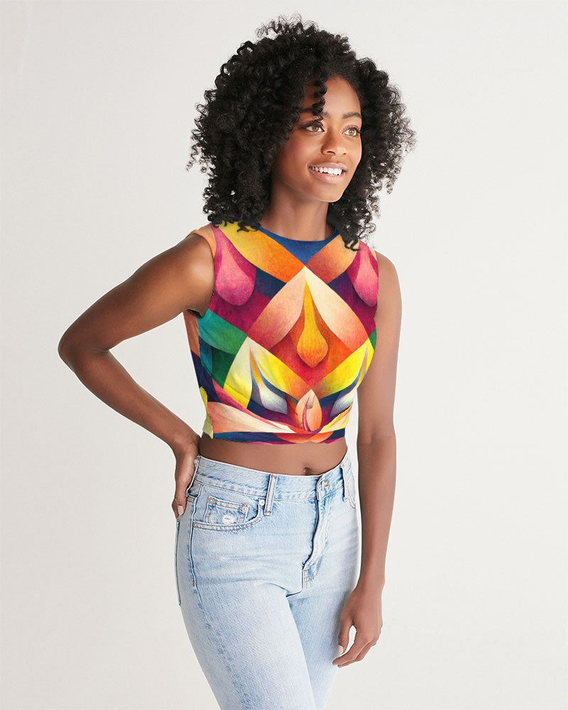 Petals Twist-Front Tank