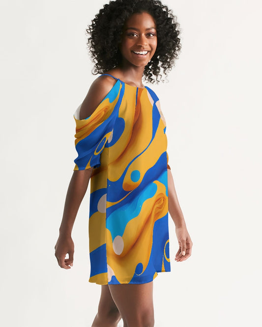 Oasis Open Shoulder A-Line Dress