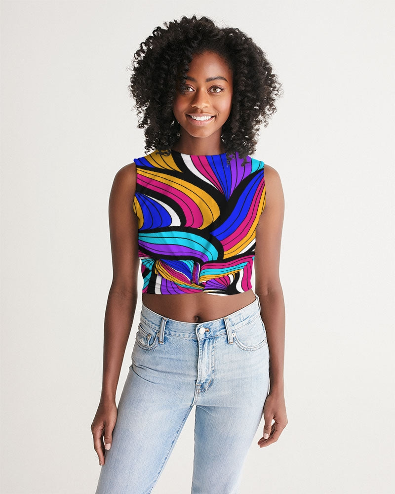 Canaries T-shirt de Manga Cava com Frente Torcida