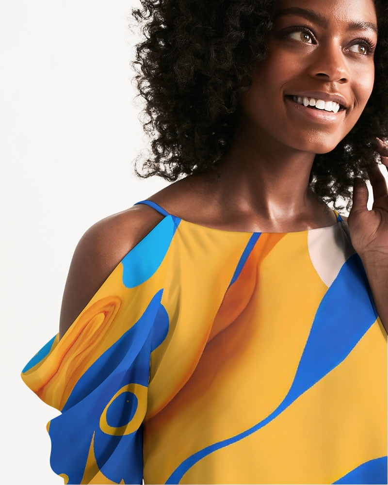 Oasis Open Shoulder A-Line Dress