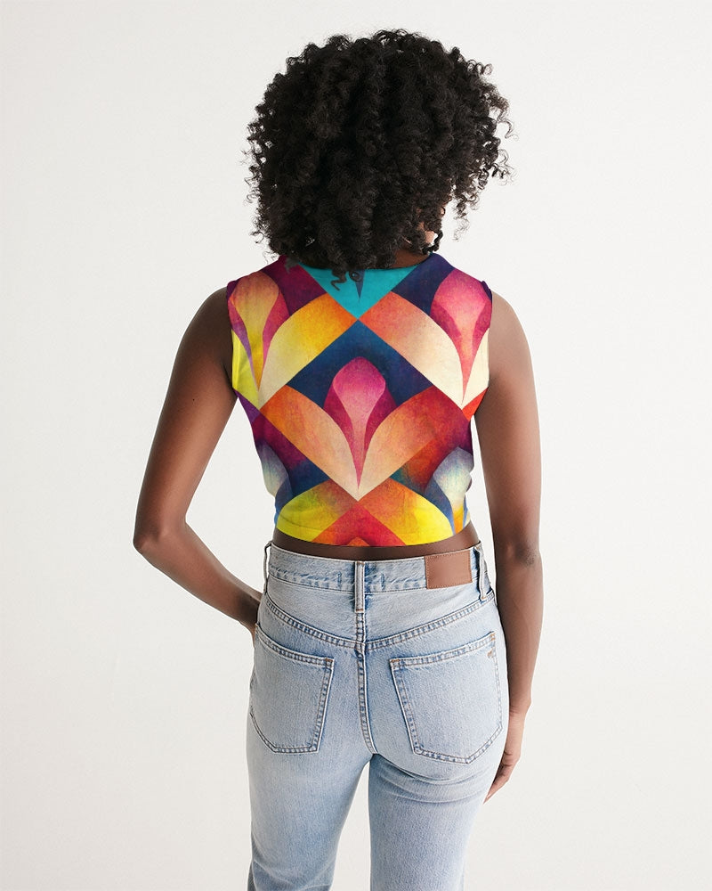 Petals Twist-Front Tank
