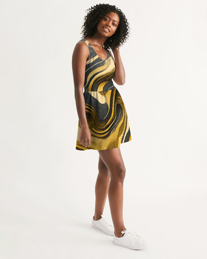 Duna Vestido Descontraído de Decote em U