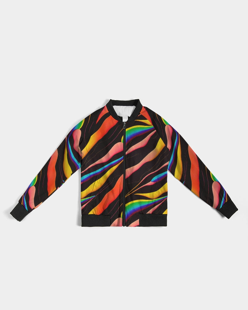 Rainbow Drops Bomber Jacket