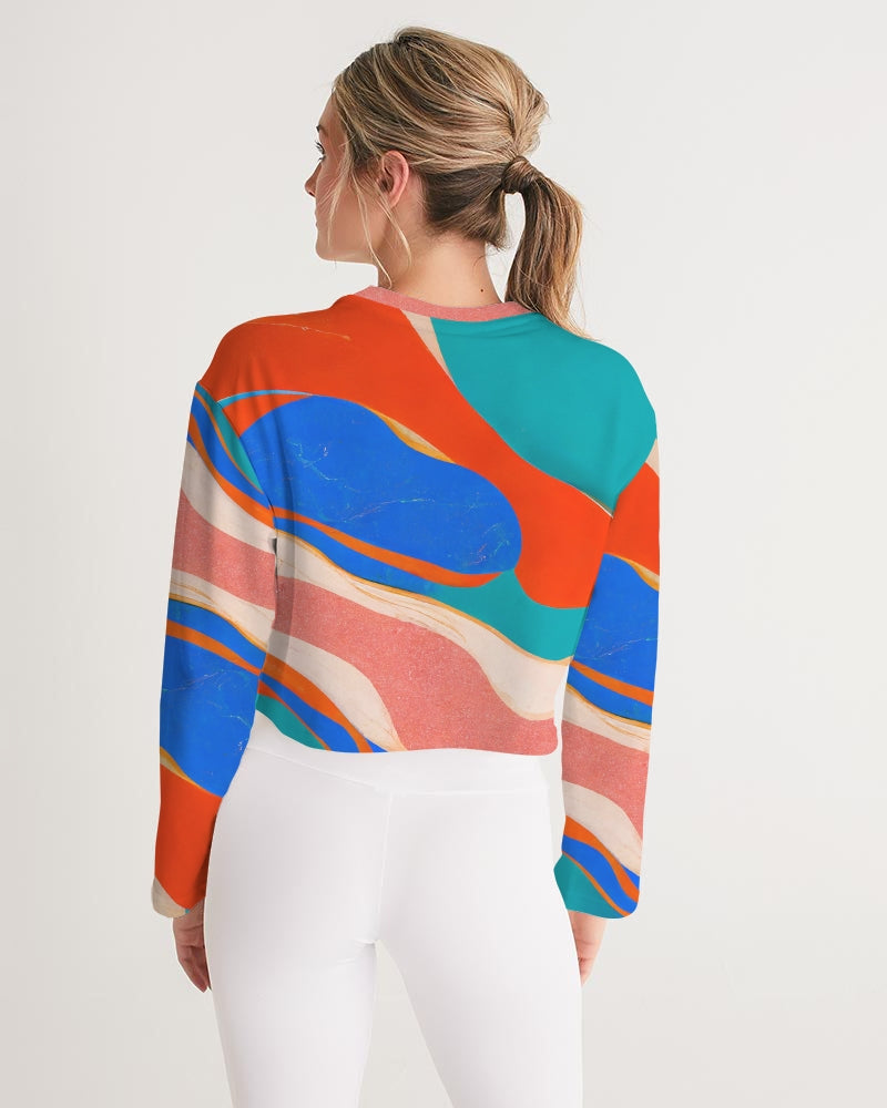 Marble Wonder Cropped Sweatshirt