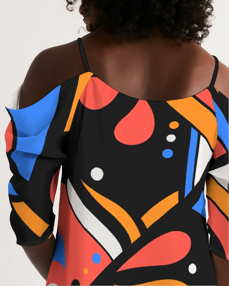 Oasis Vestido de Ombro Aberto A-Line