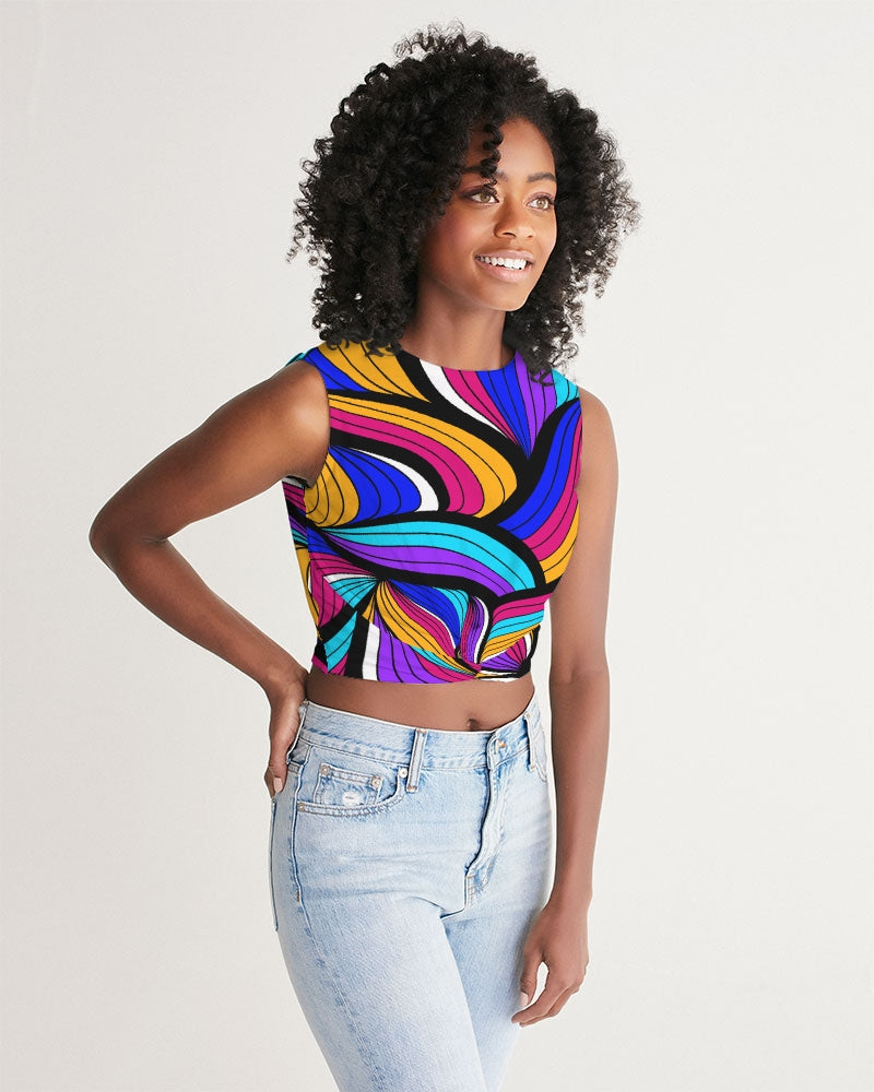 Canaries T-shirt de Manga Cava com Frente Torcida