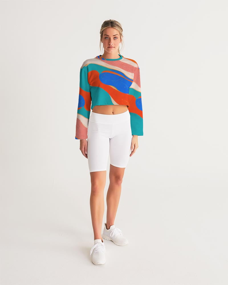 Marble Wonder Cropped Sweatshirt