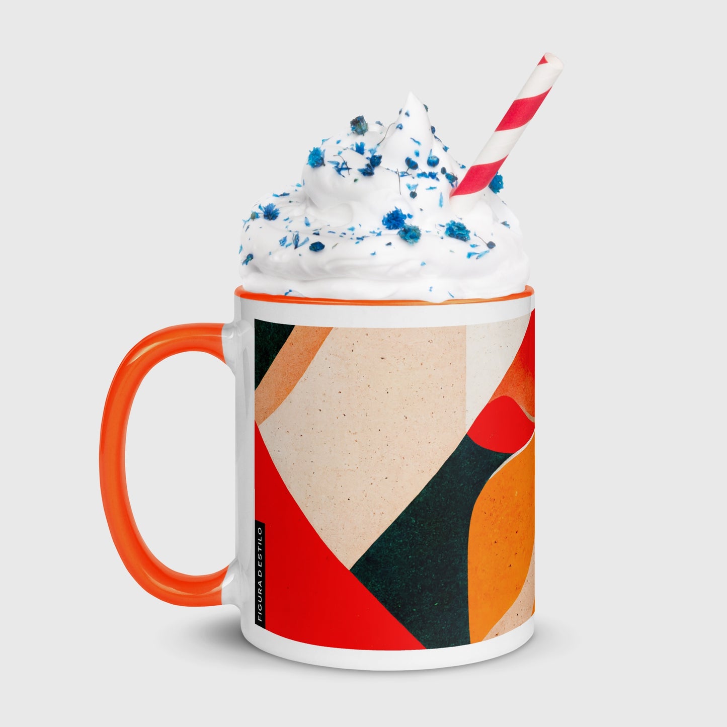 Jelly Bread Ceramic Mug with Color Inside