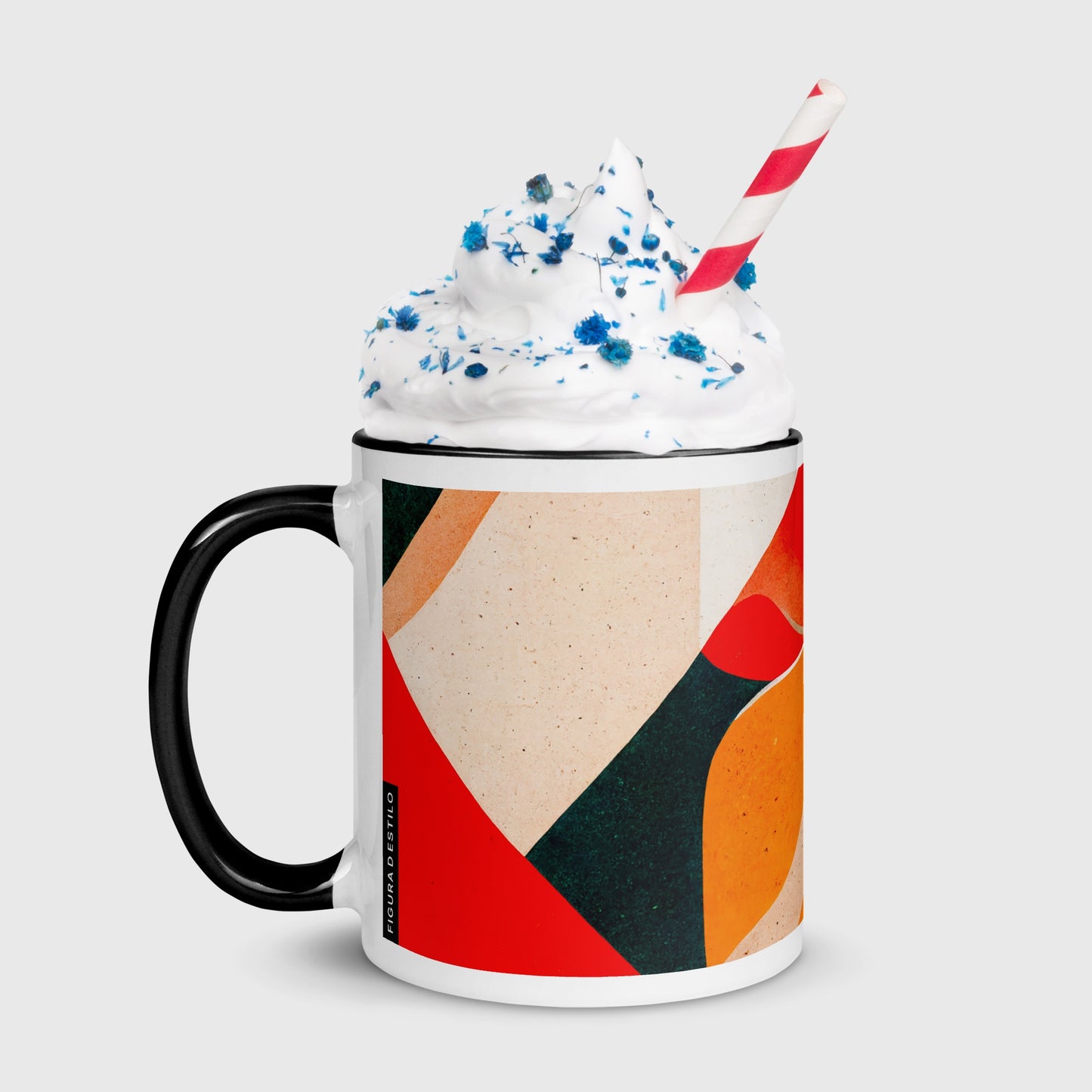 Jelly Bread Ceramic Mug with Color Inside