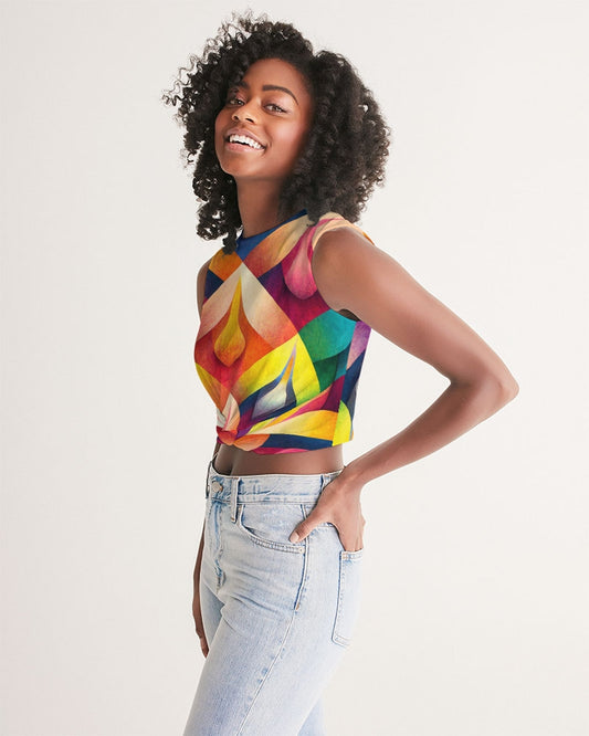 Petals Twist-Front Tank