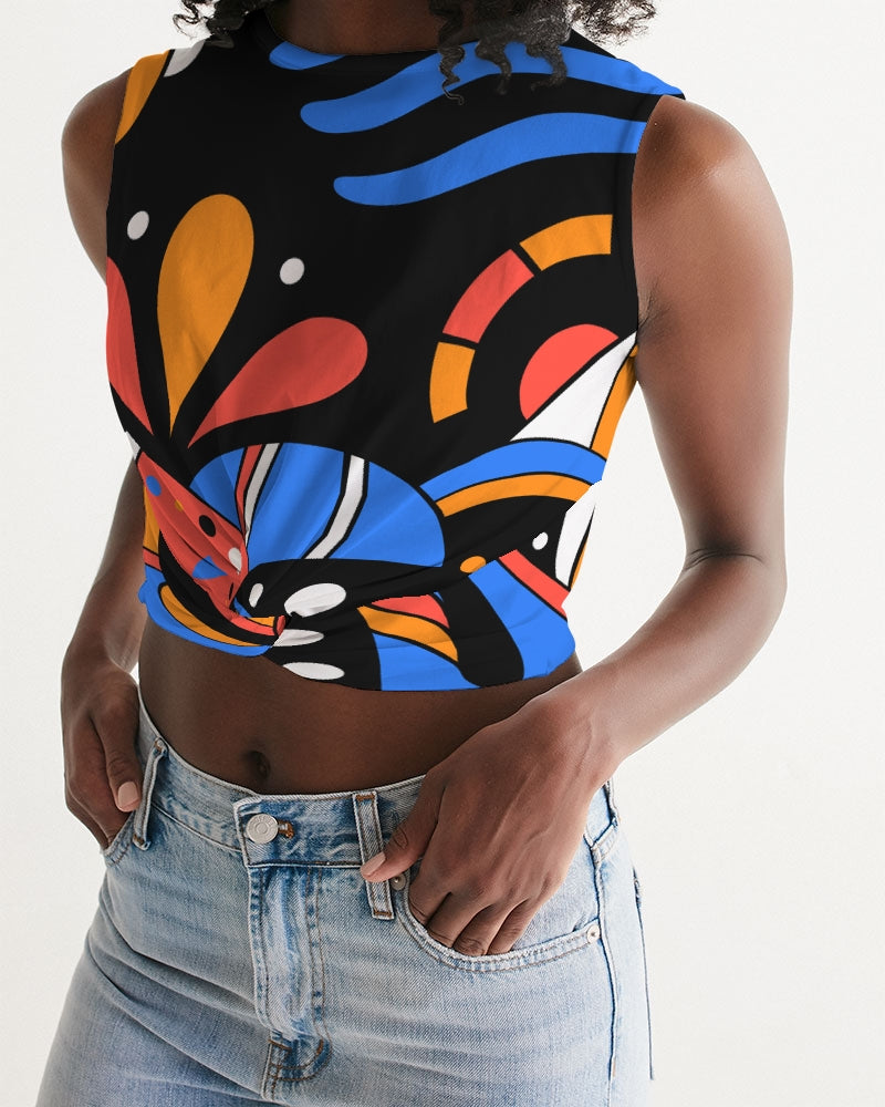 Finch Bird Twist-Front Tank