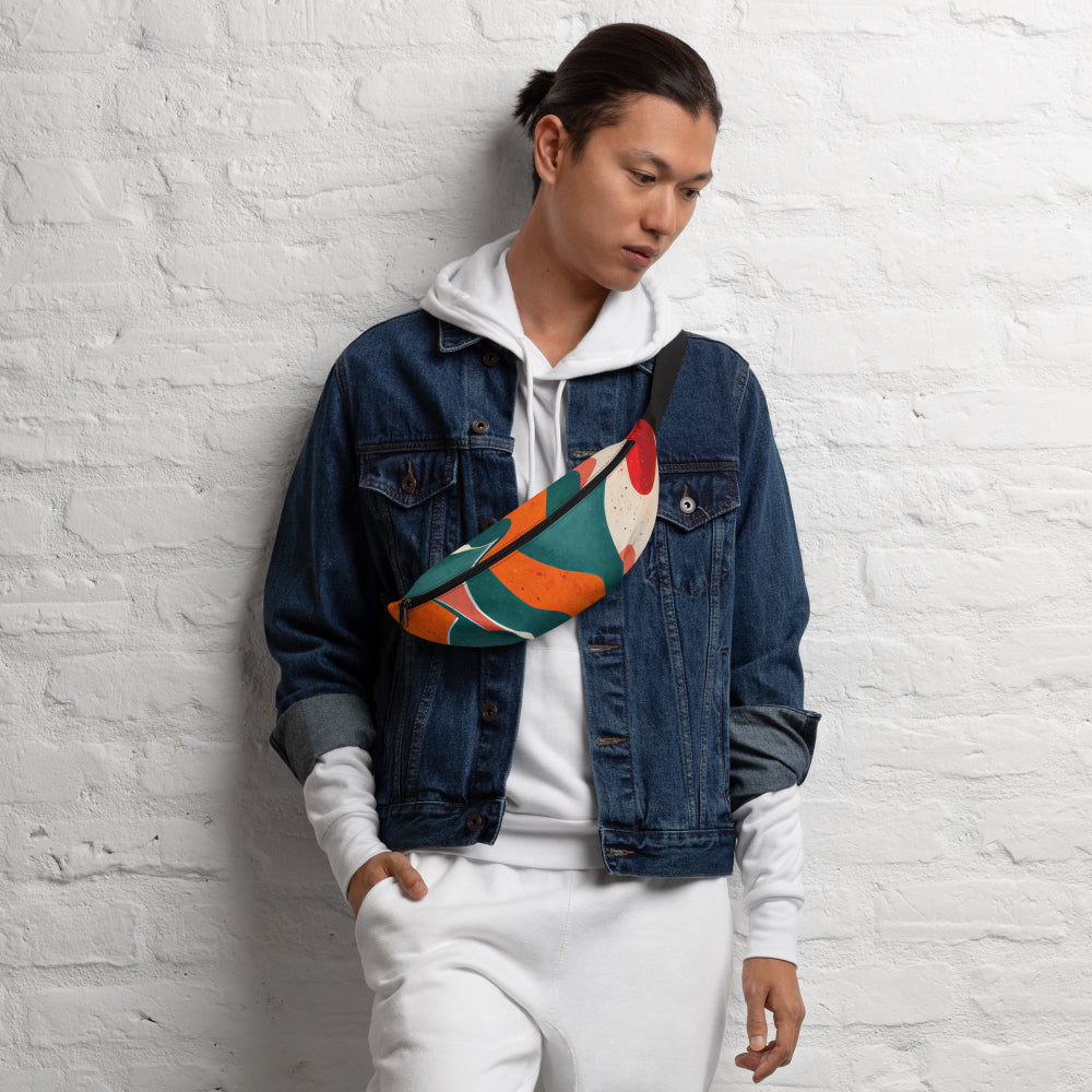 Gold Amber Fanny Pack and Crossbody Sling Bag