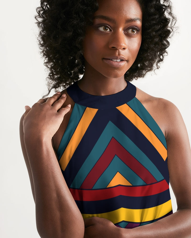 Hot Mirror Halter Dress