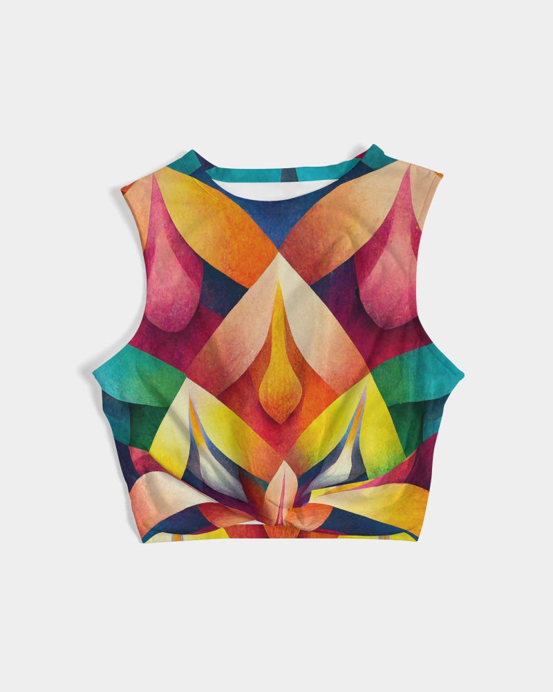 Petals Twist-Front Tank