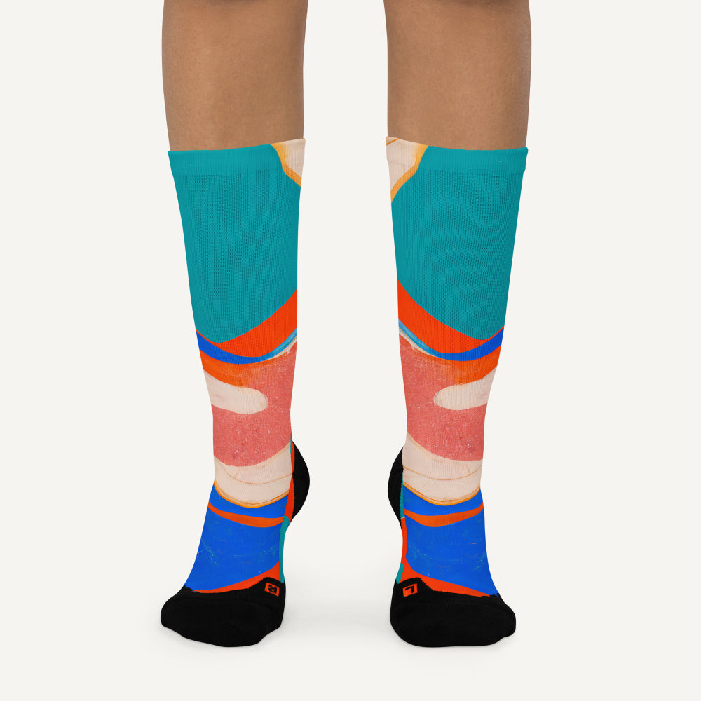 Marble Wonder Crew Socks