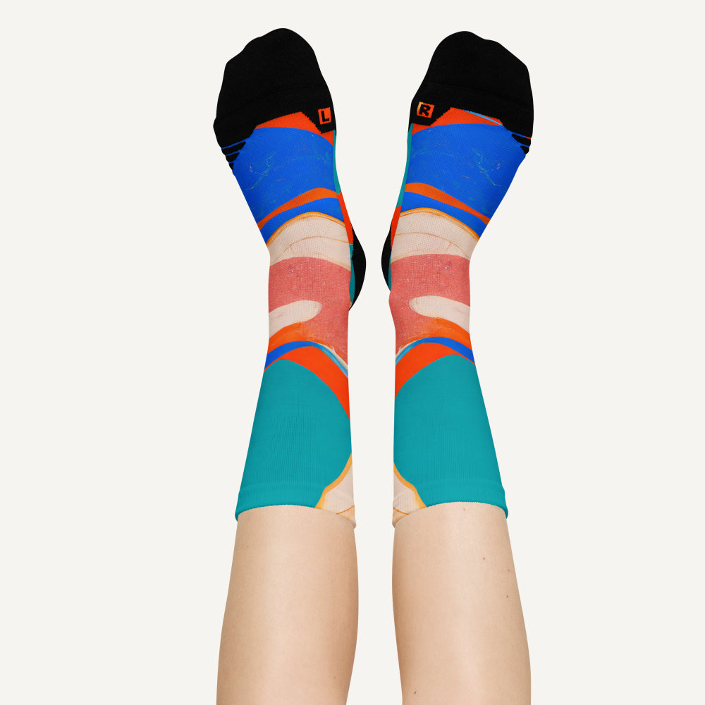 Marble Wonder Crew Socks