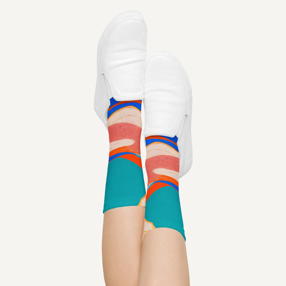 Marble Wonder Crew Socks