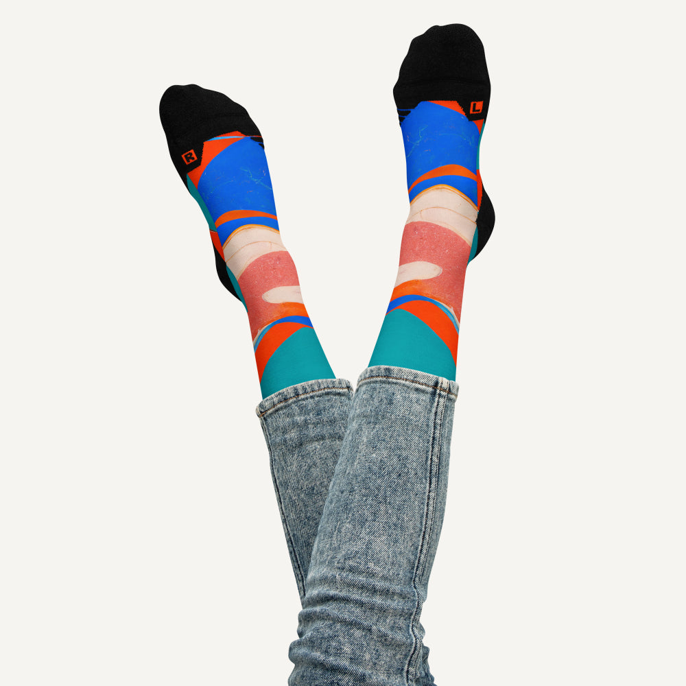 Marble Wonder Crew Socks