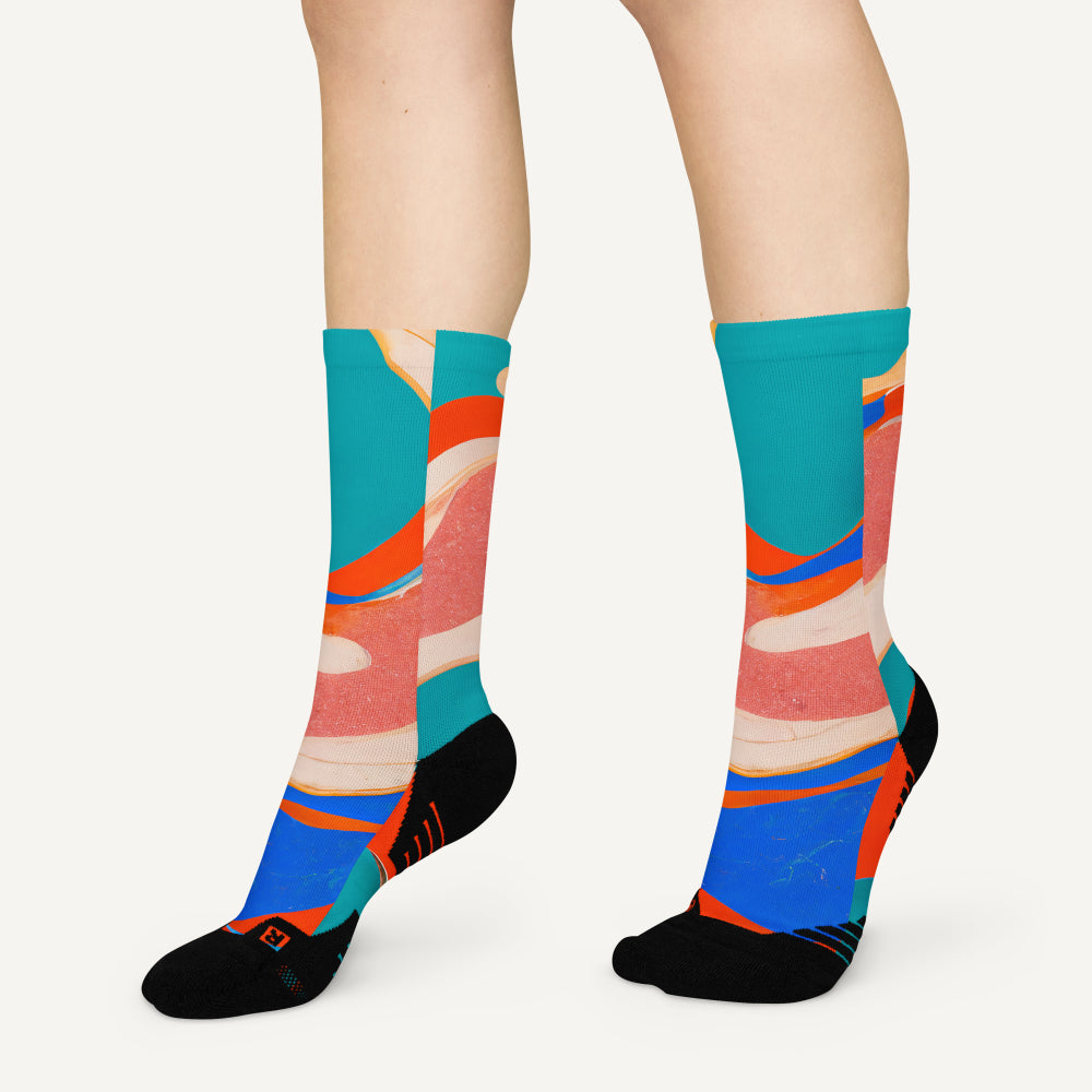 Marble Wonder Crew Socks