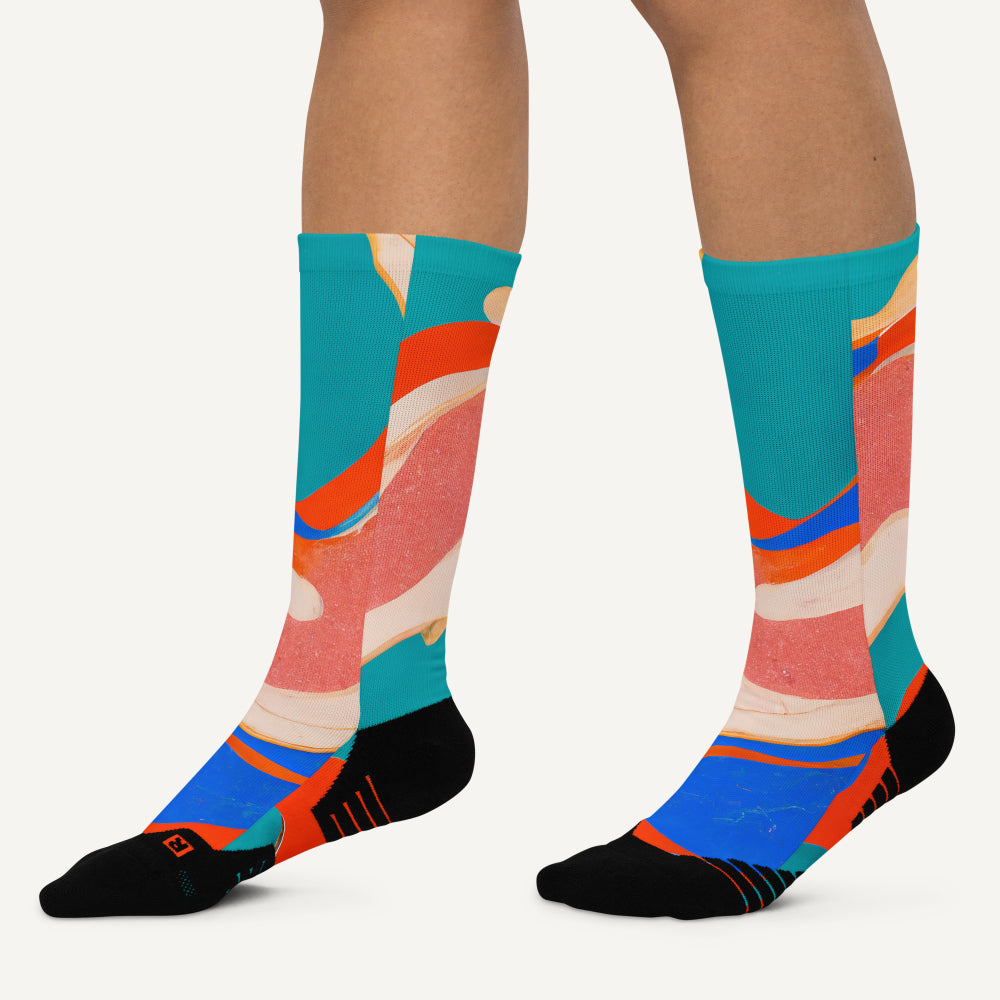 Marble Wonder Crew Socks