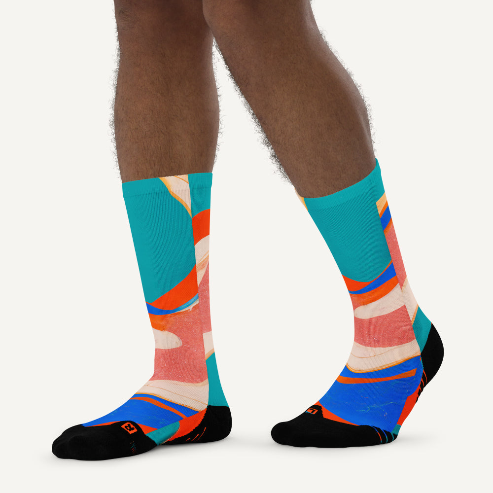 Marble Wonder Crew Socks