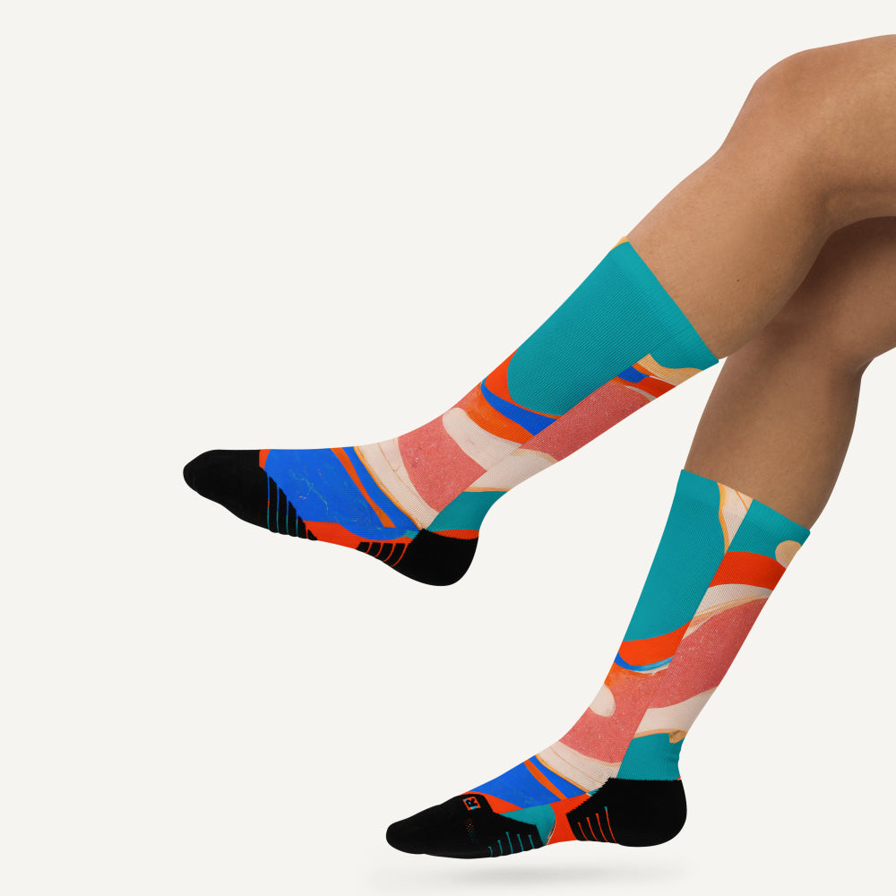 Marble Wonder Crew Socks