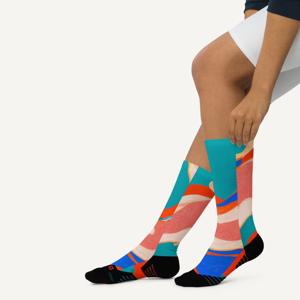 Marble Wonder Crew Socks