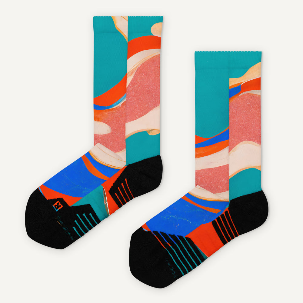 Marble Wonder Crew Socks