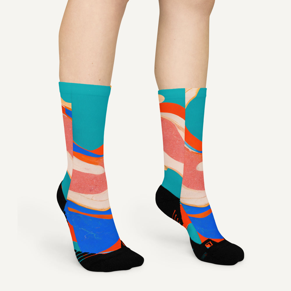 Marble Wonder Crew Socks