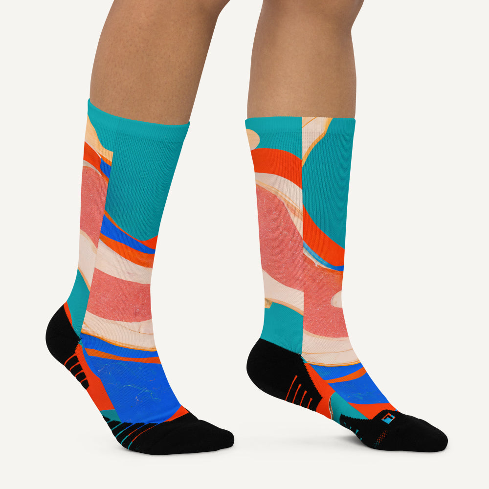 Marble Wonder Crew Socks