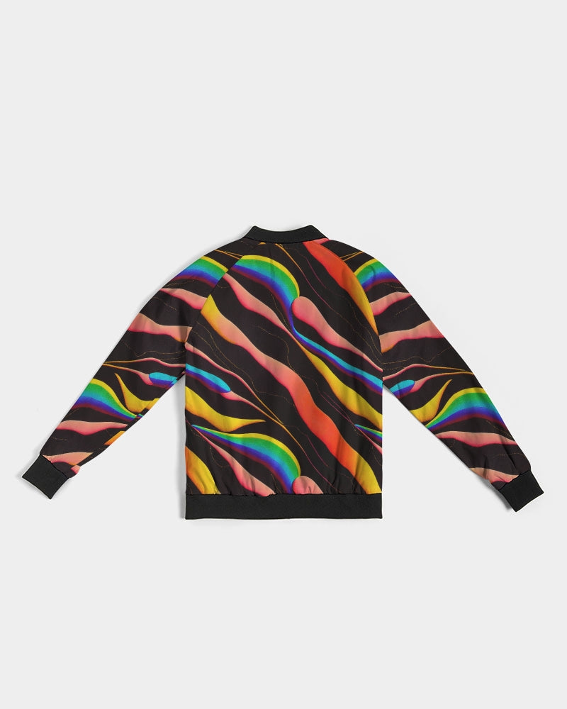 Rainbow Drops Bomber Jacket