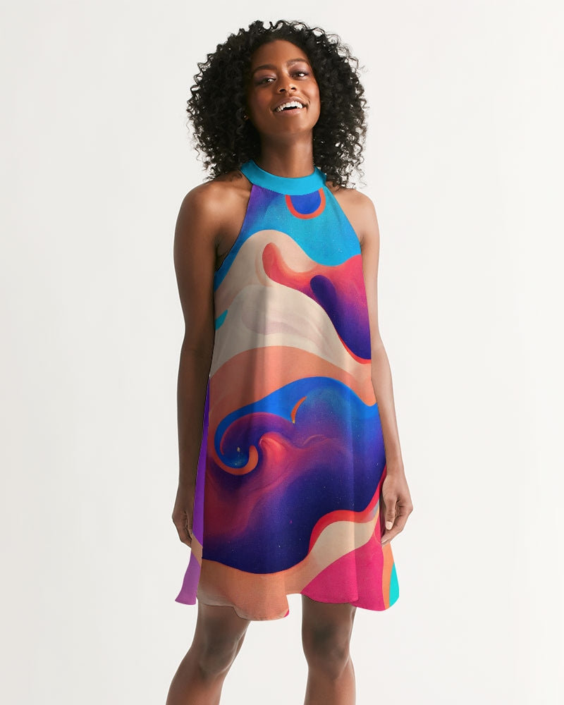 Purple Dream Vestido de Gola