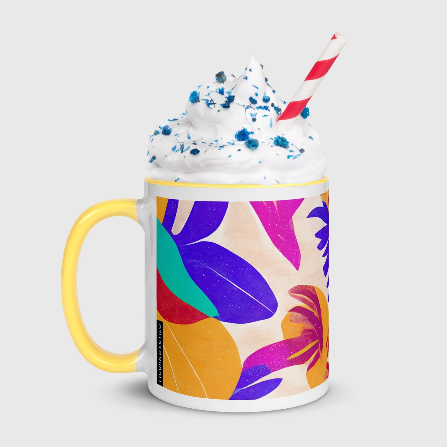 Dominica Ceramic Mug with Color Inside