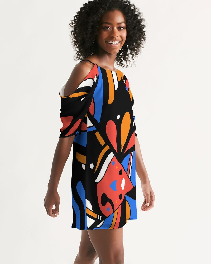 Oasis Vestido de Ombro Aberto A-Line