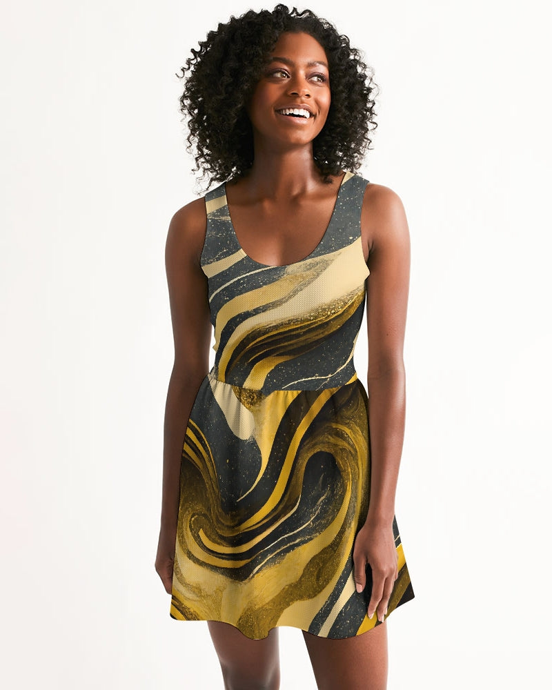 Duna Vestido Descontraído de Decote em U