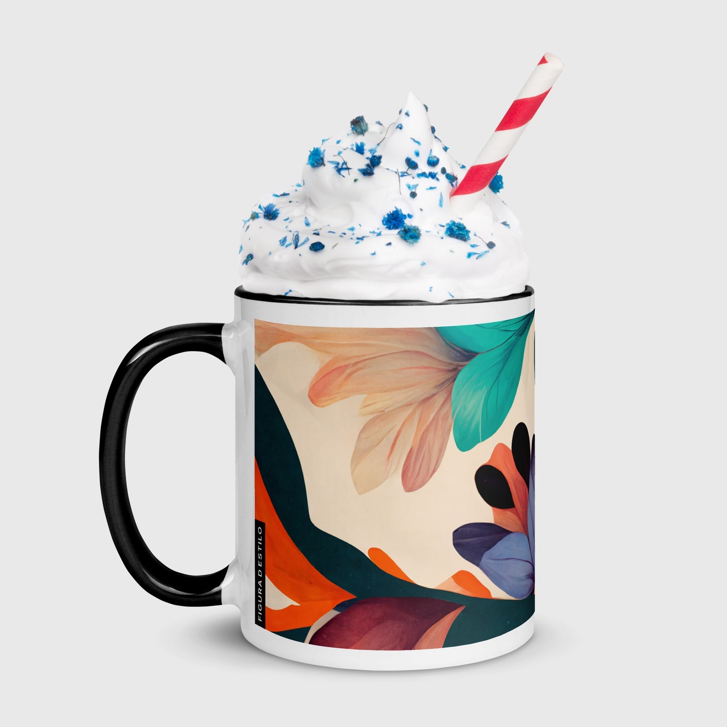 Magic Garden Ceramic Mug with Color Inside