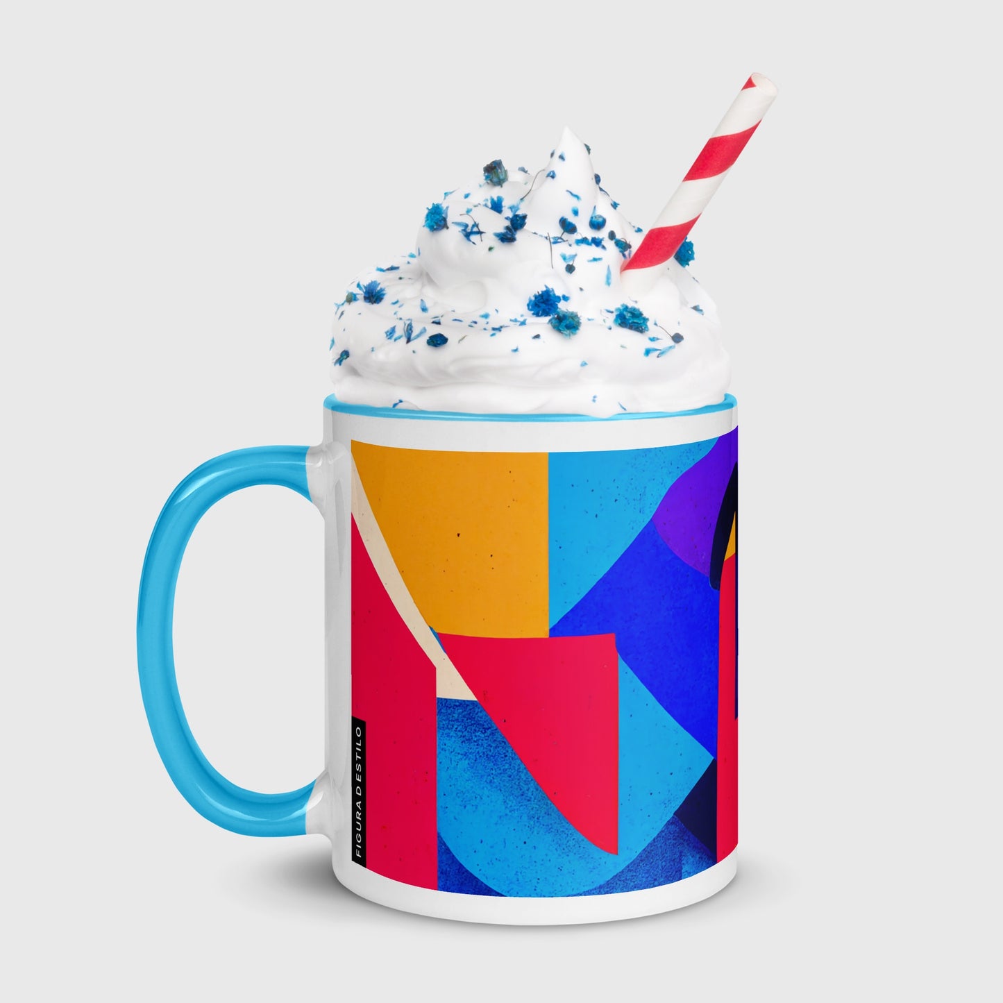 Summer Tide Ceramic Mug with Color Inside