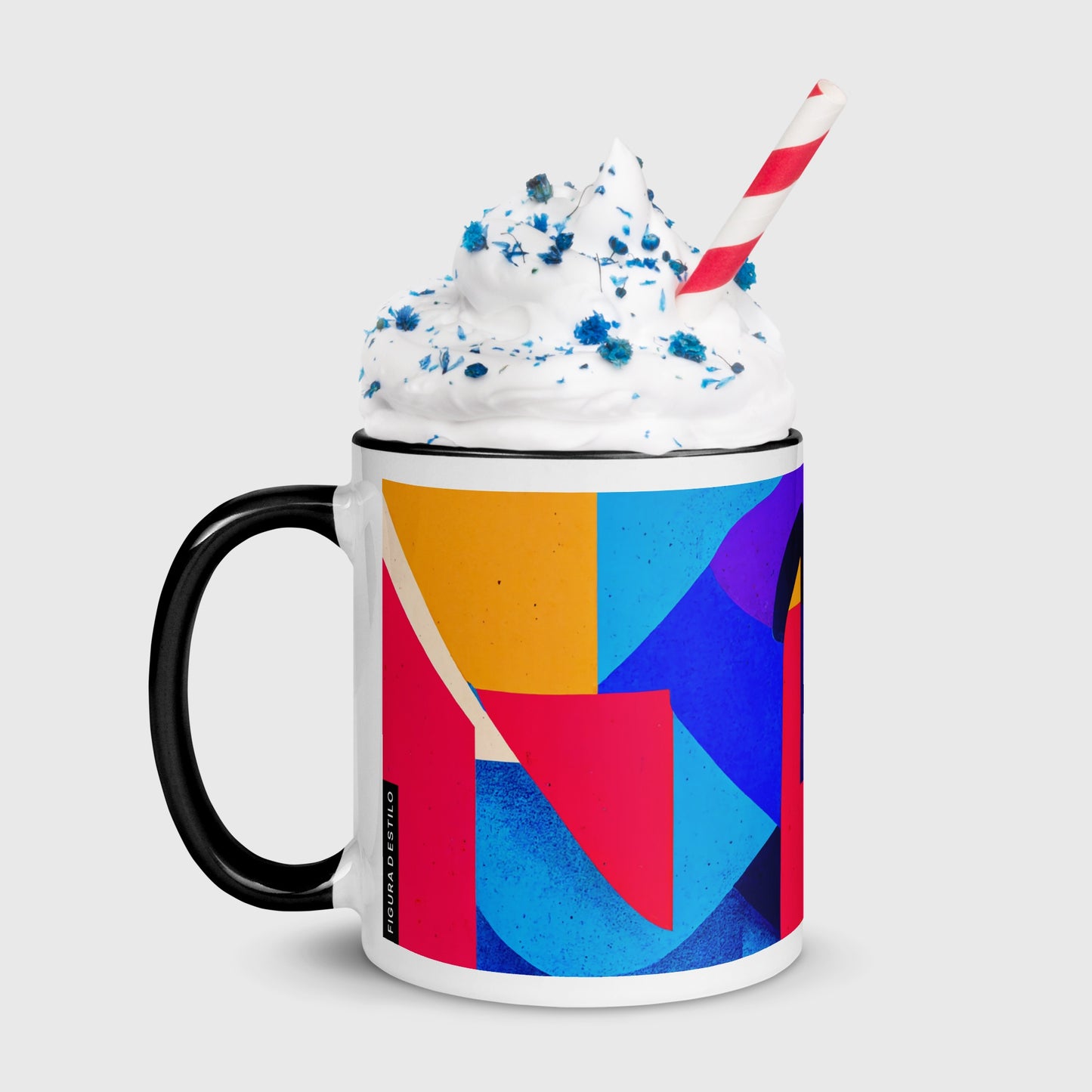 Summer Tide Ceramic Mug with Color Inside