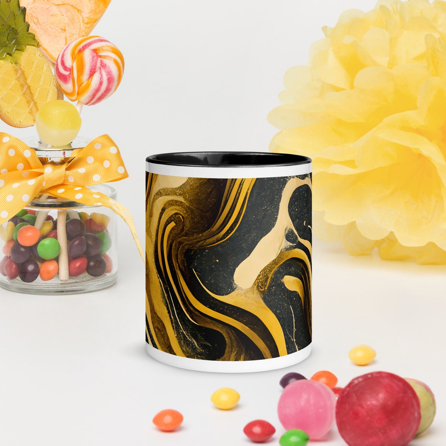 Duna Ceramic Mug with Color Inside