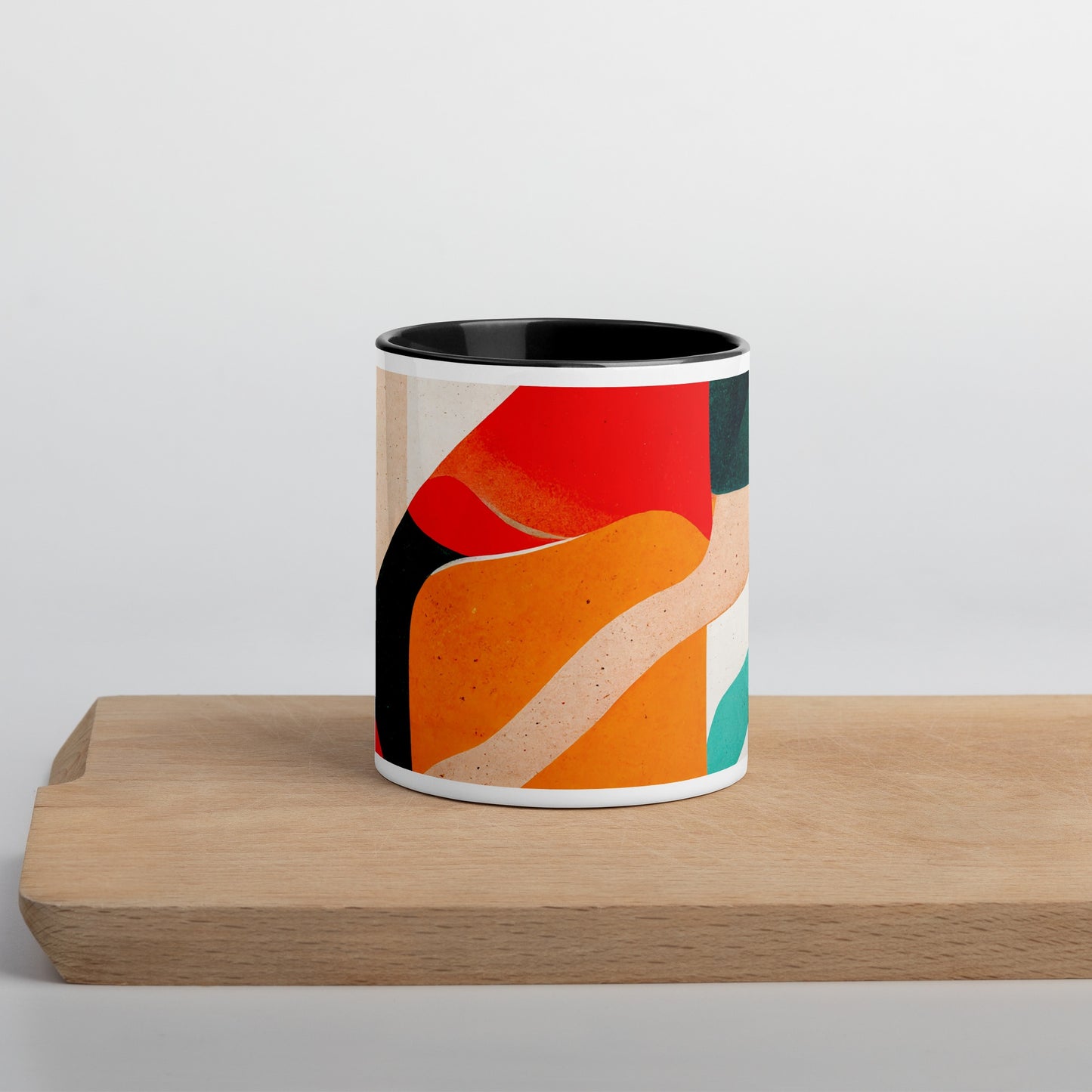 Jelly Bread Ceramic Mug with Color Inside