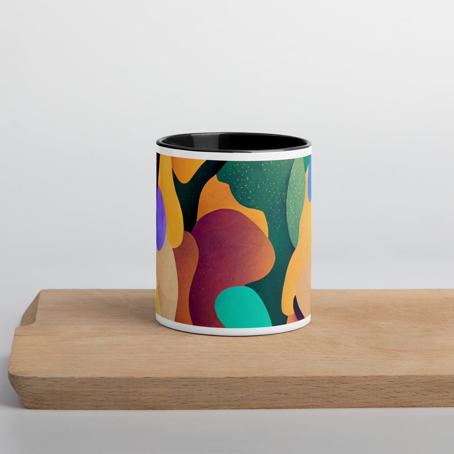 Water Lily Ceramic Mug with Color Inside