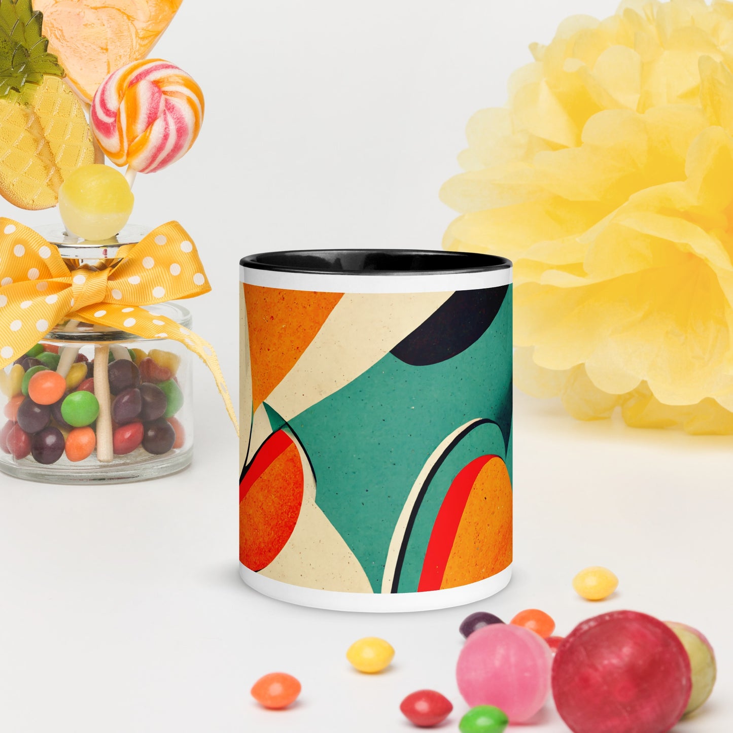 Water Loaf Ceramic Mug with Color Inside