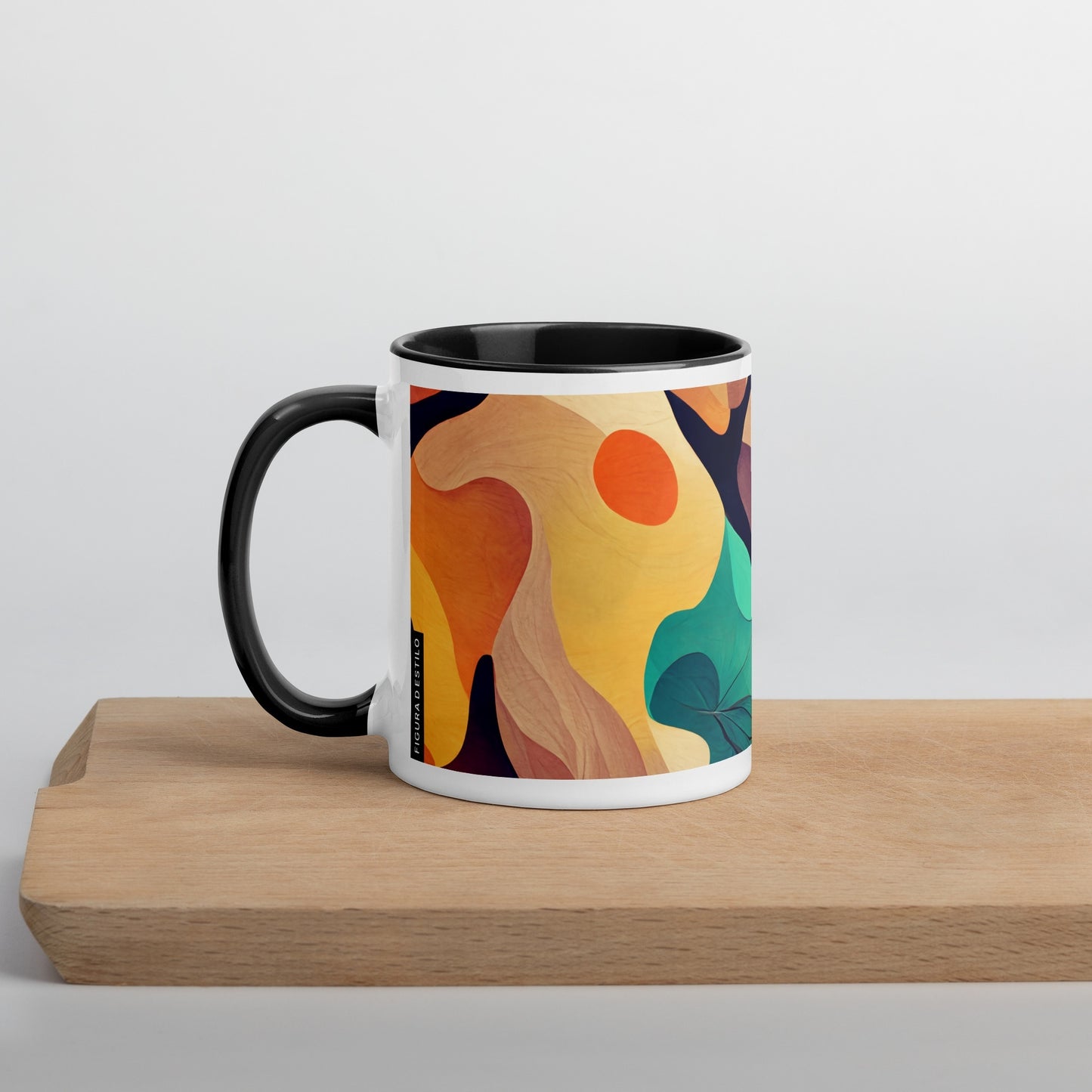 Cocktail Ceramic Mug with Color Inside